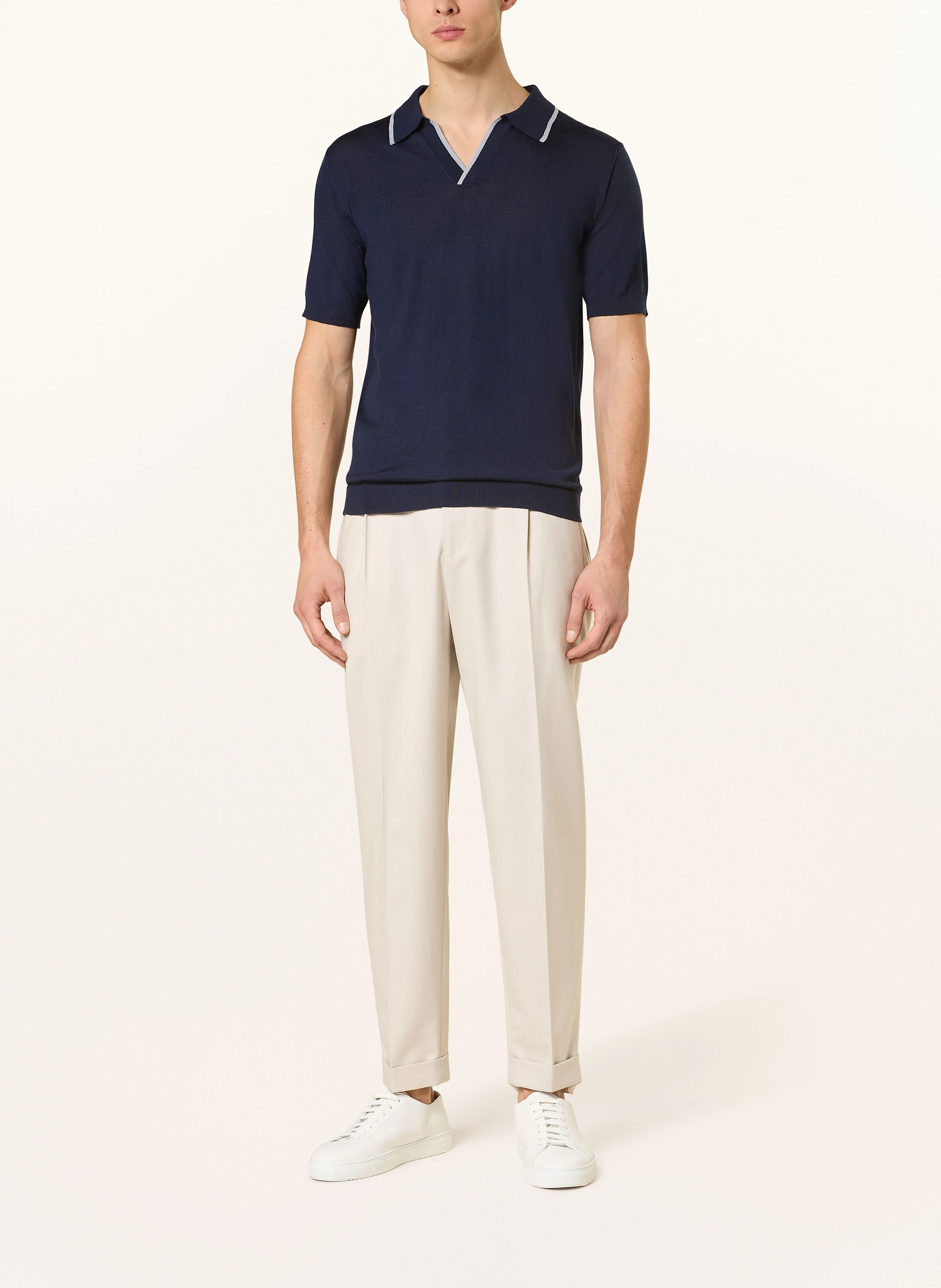STROKESMAN'S Strick-Poloshirt