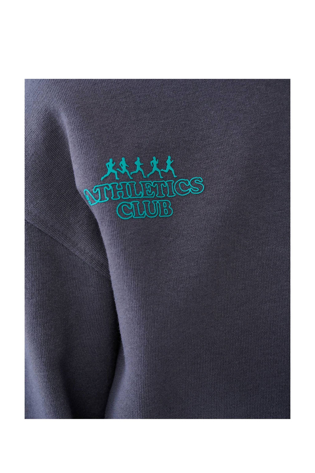 Shoeby sweater met tekst donkergrijs