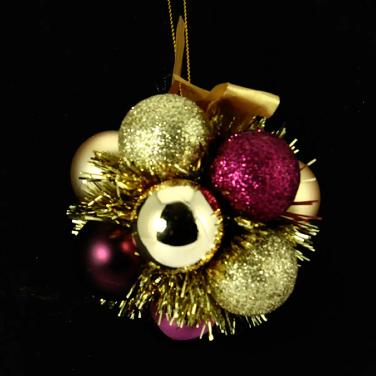 Atmosphera, Createur D'Interieur Atmosphera Fleur de Noël - Or et Violet