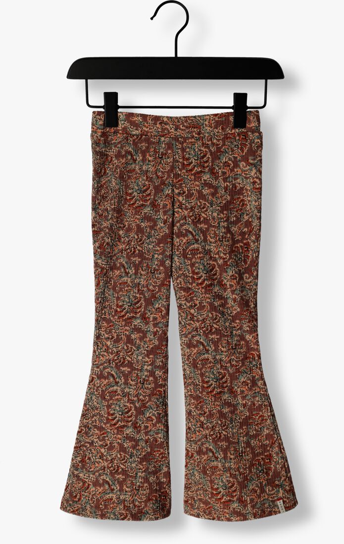 LOOXS Little bruine looxs little flared broek 2331-7608
