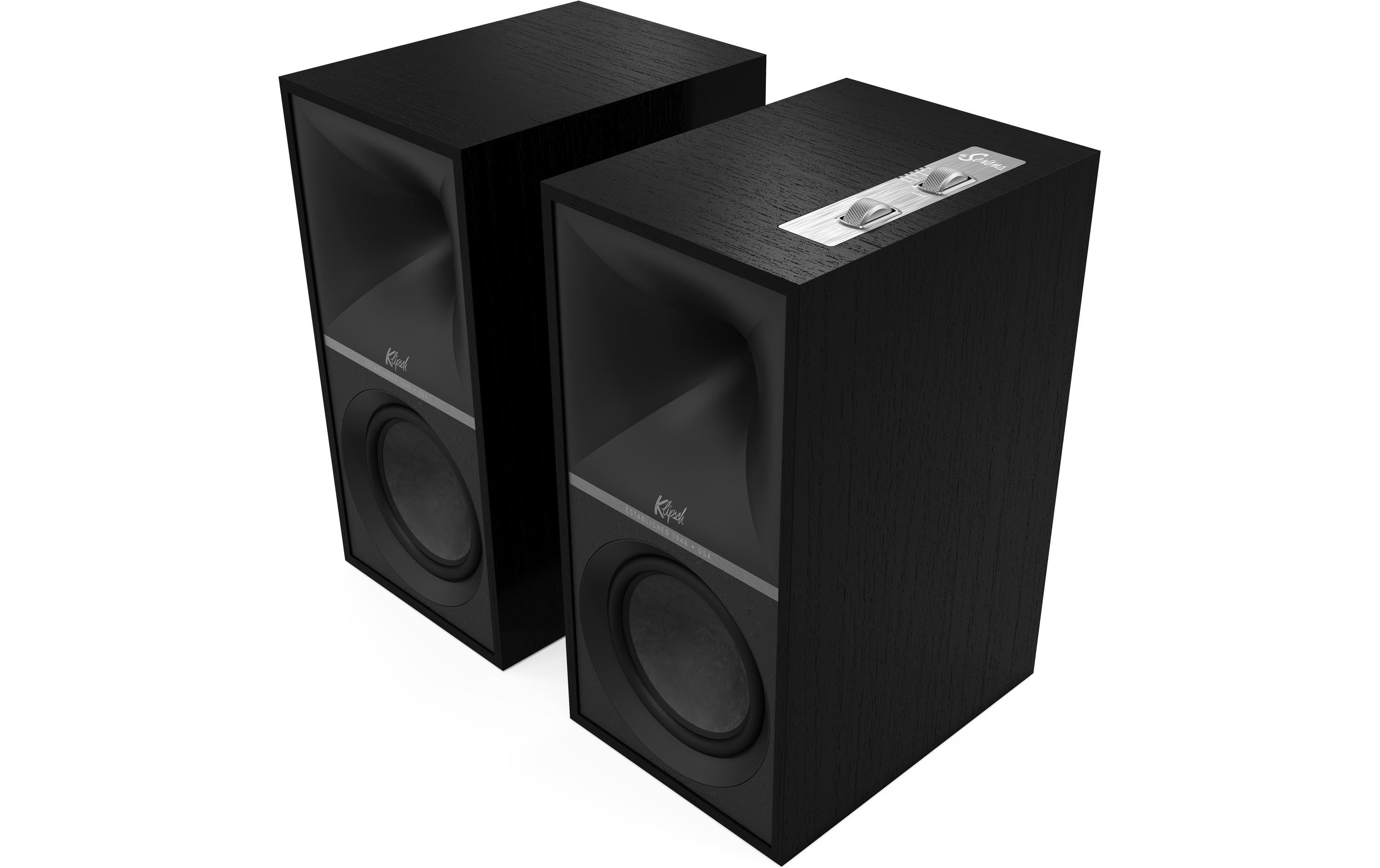Regallautsprecher Paar The Sevens – Schwarz<br>Aktivlautsprecher-Paar mit Bluetooth und digitalen Anschlüssen