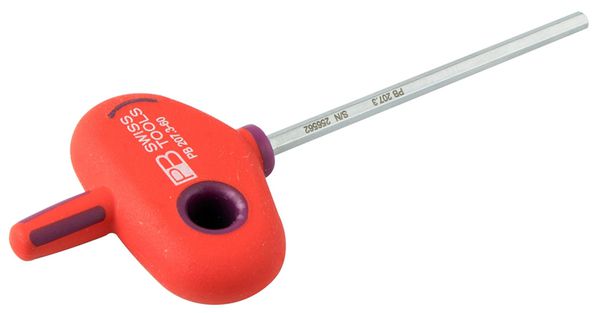 PB 2071206 INBUS mit Quergriff  silber rot  2.5mm