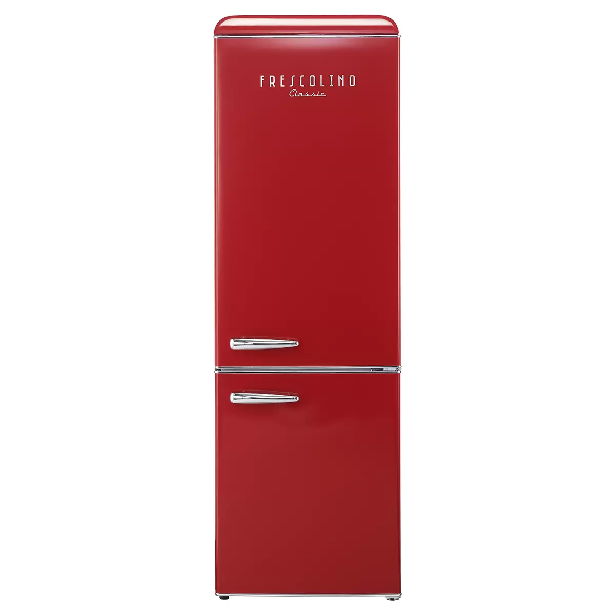 Kühlschrank Frescolino Classic rot,silber