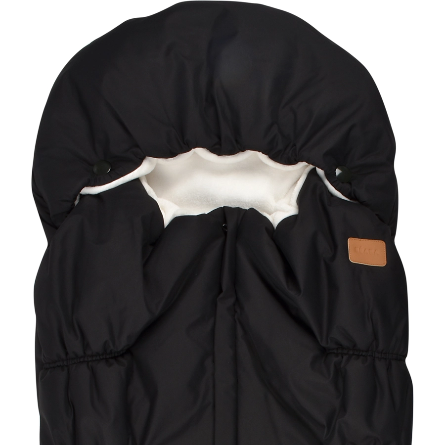 BEABA® Fußsack schwarz Fleecefutter weiß 6M bis 24M