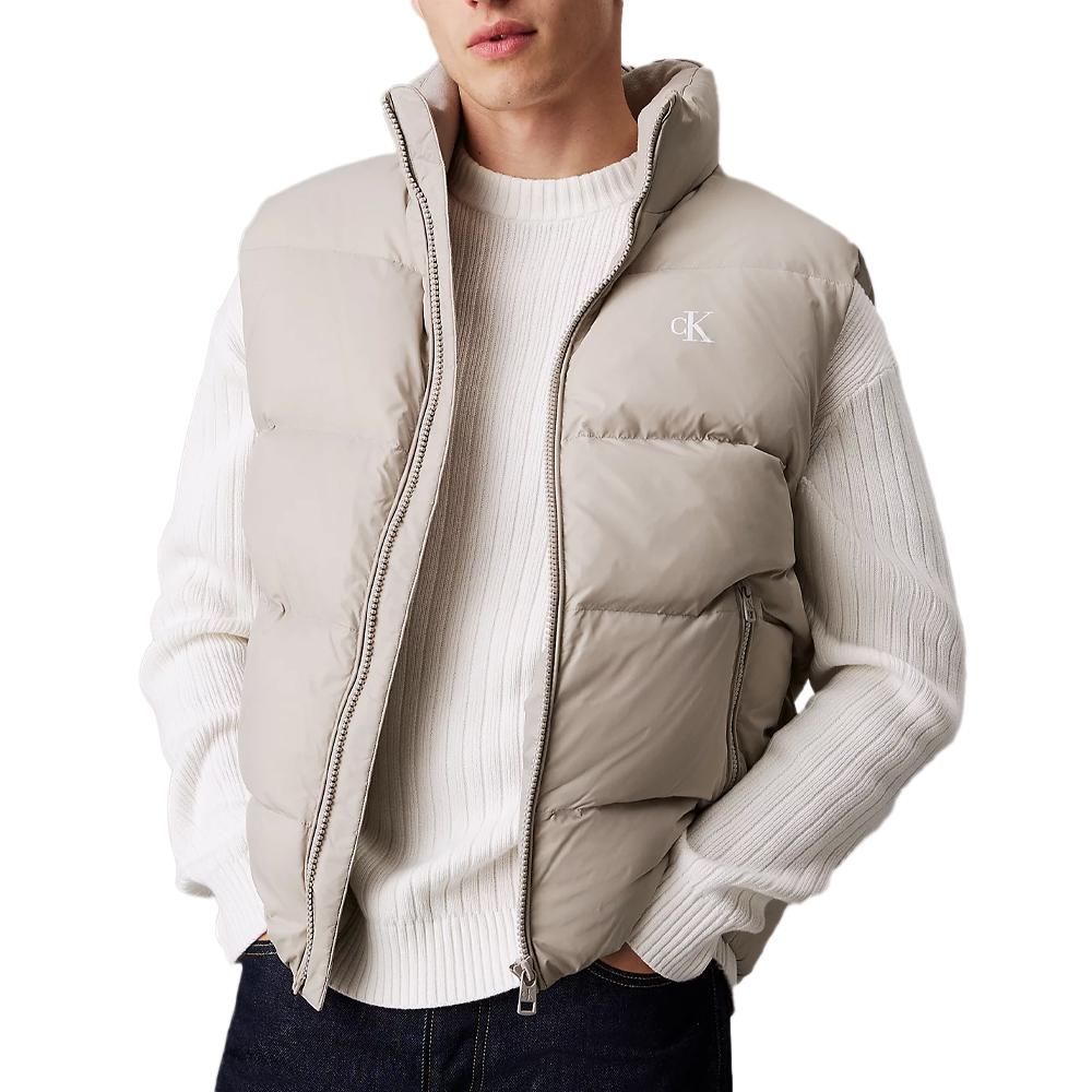 Calvin Klein Jeans Doudoune sans manches Beige Homme Calvin Klein Jeans Vest