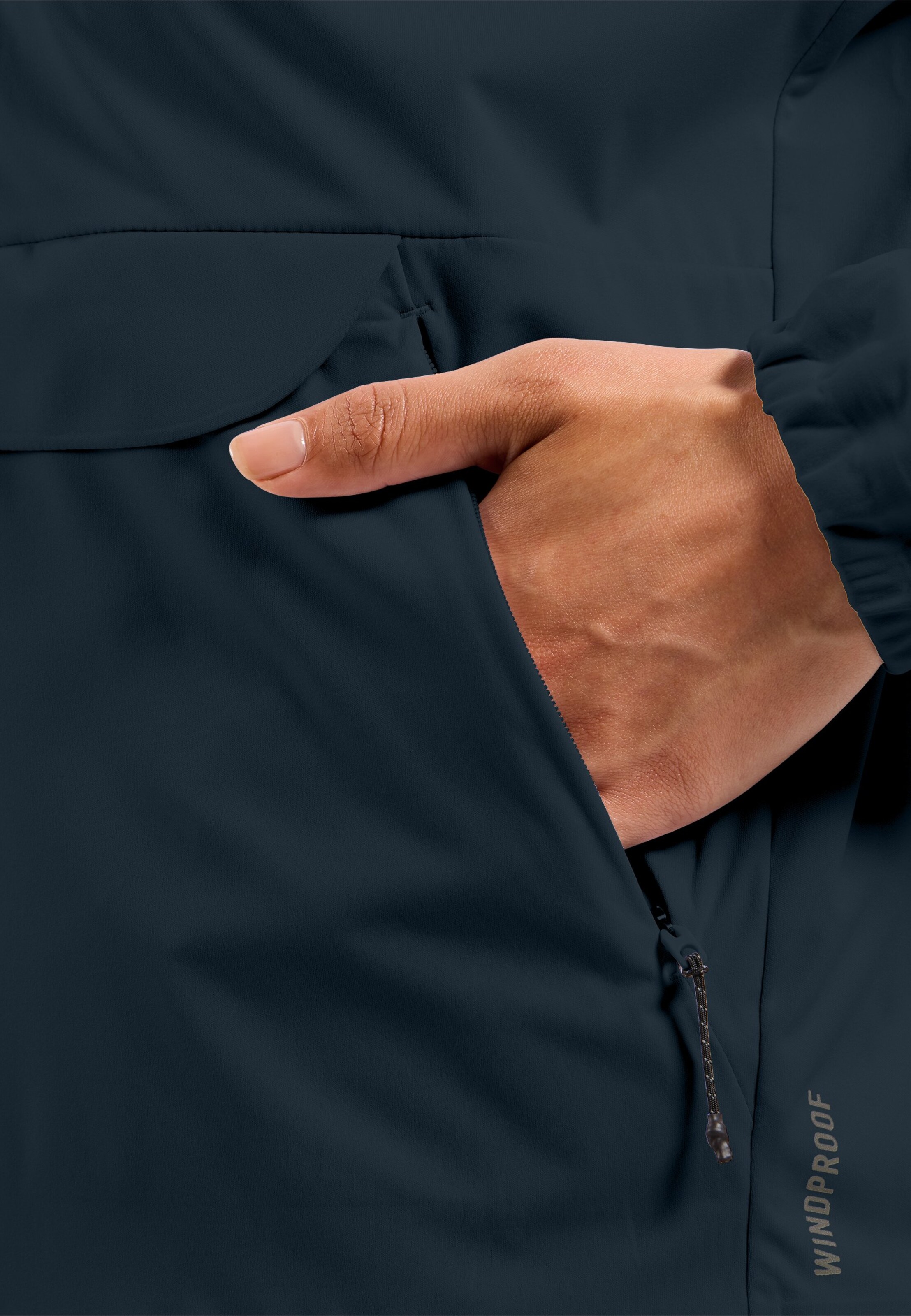 Winddichter Zeroweight Pro Warm Langlaufanorak in dark sapphire