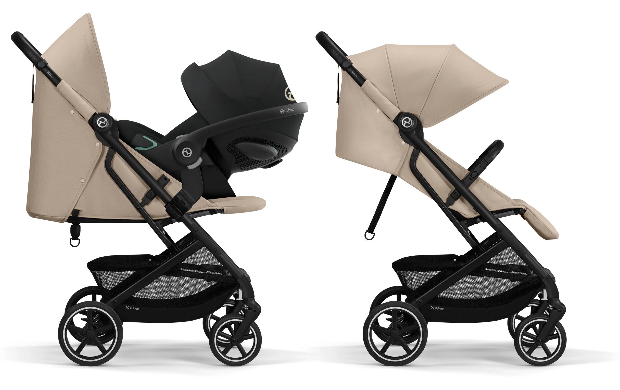 Buggy Beezy Almond Beige<br>Praktischer Kinderwagen