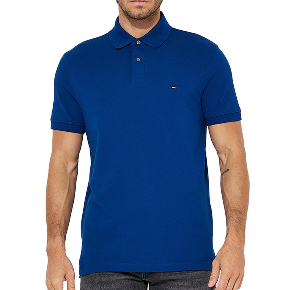 Tommy Hilfiger Polo Bleu Electrique Homme Tommy Hilfiger 1985 Regular
