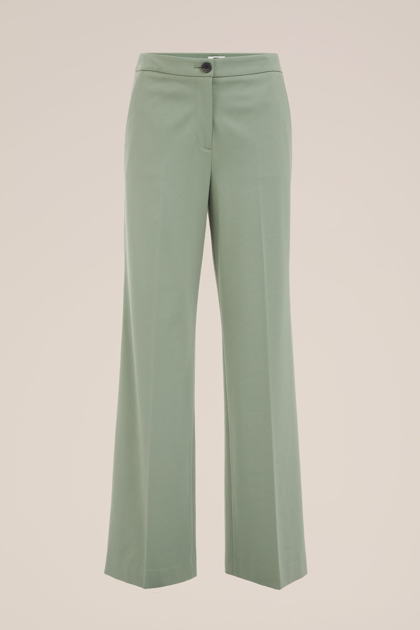 wide leg pantalon met stretch WE Fashion Lichtgrijs
