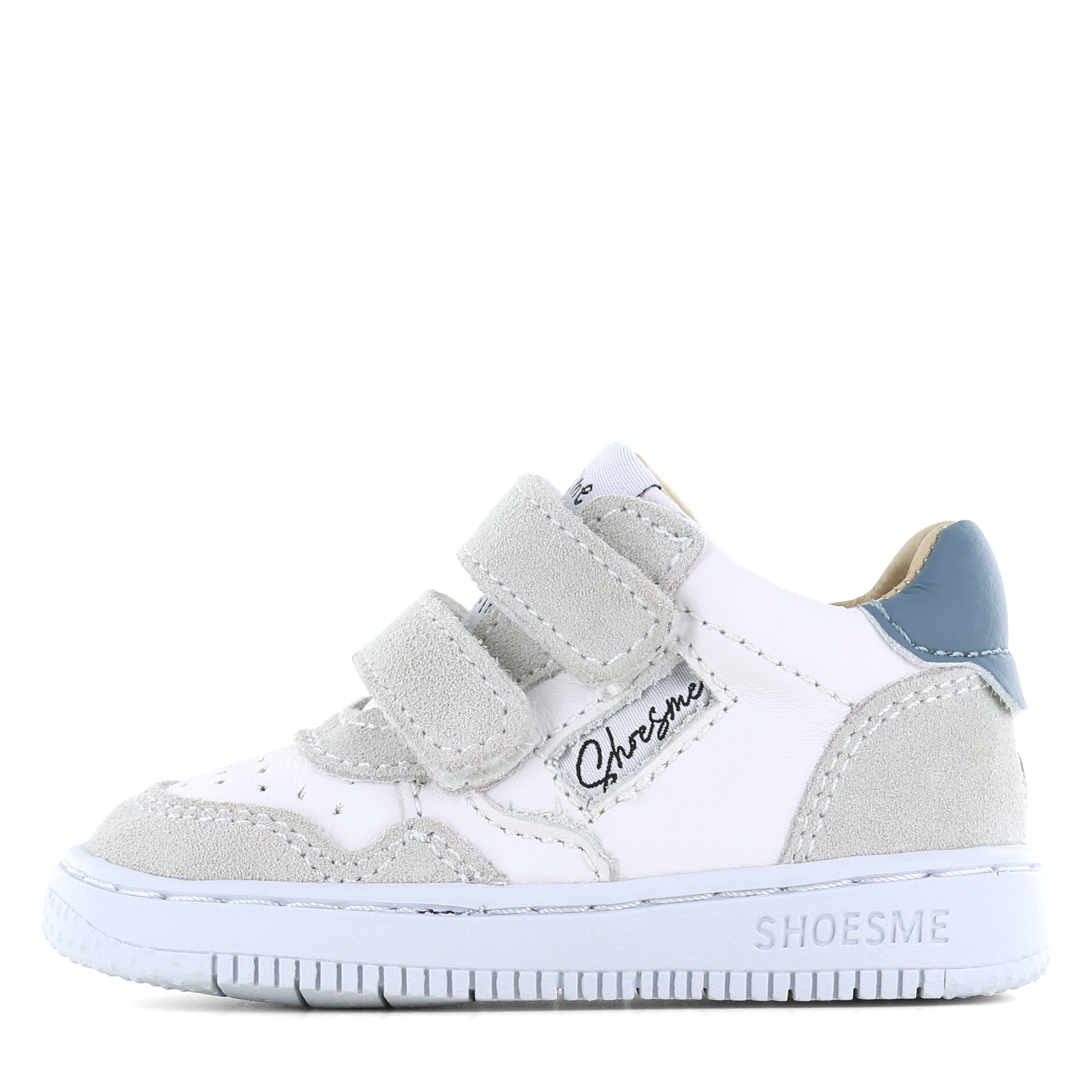 Shoesme wit-blauw sneakertje Leer | Jongens schoenen