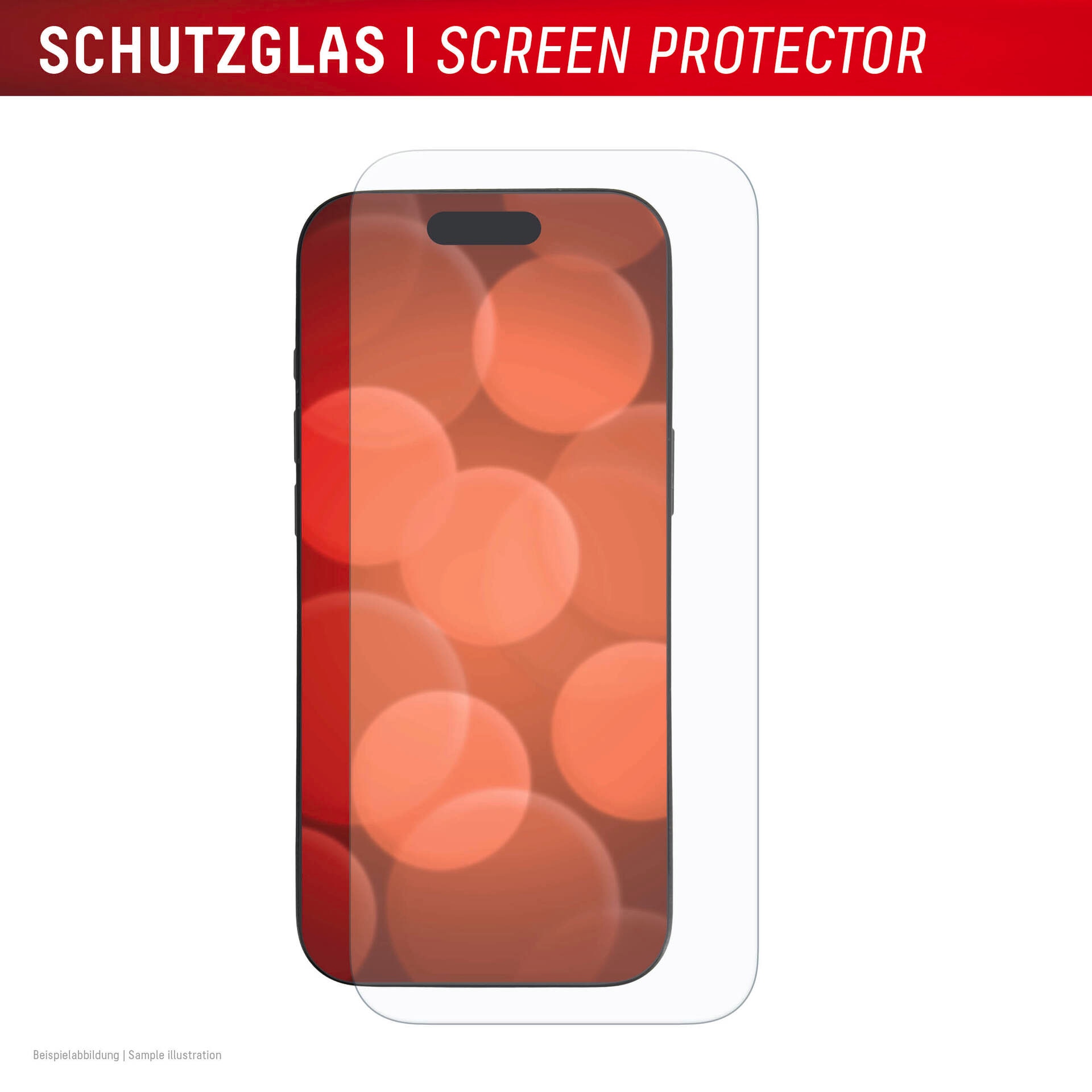 Displex Displayschutzglas »Real Glass Screen Protector inkl. Case« für Apple iPhone Air Displayschutzfolie, Schutzfolie, Bildschirmschutz, kratz- & stossfest