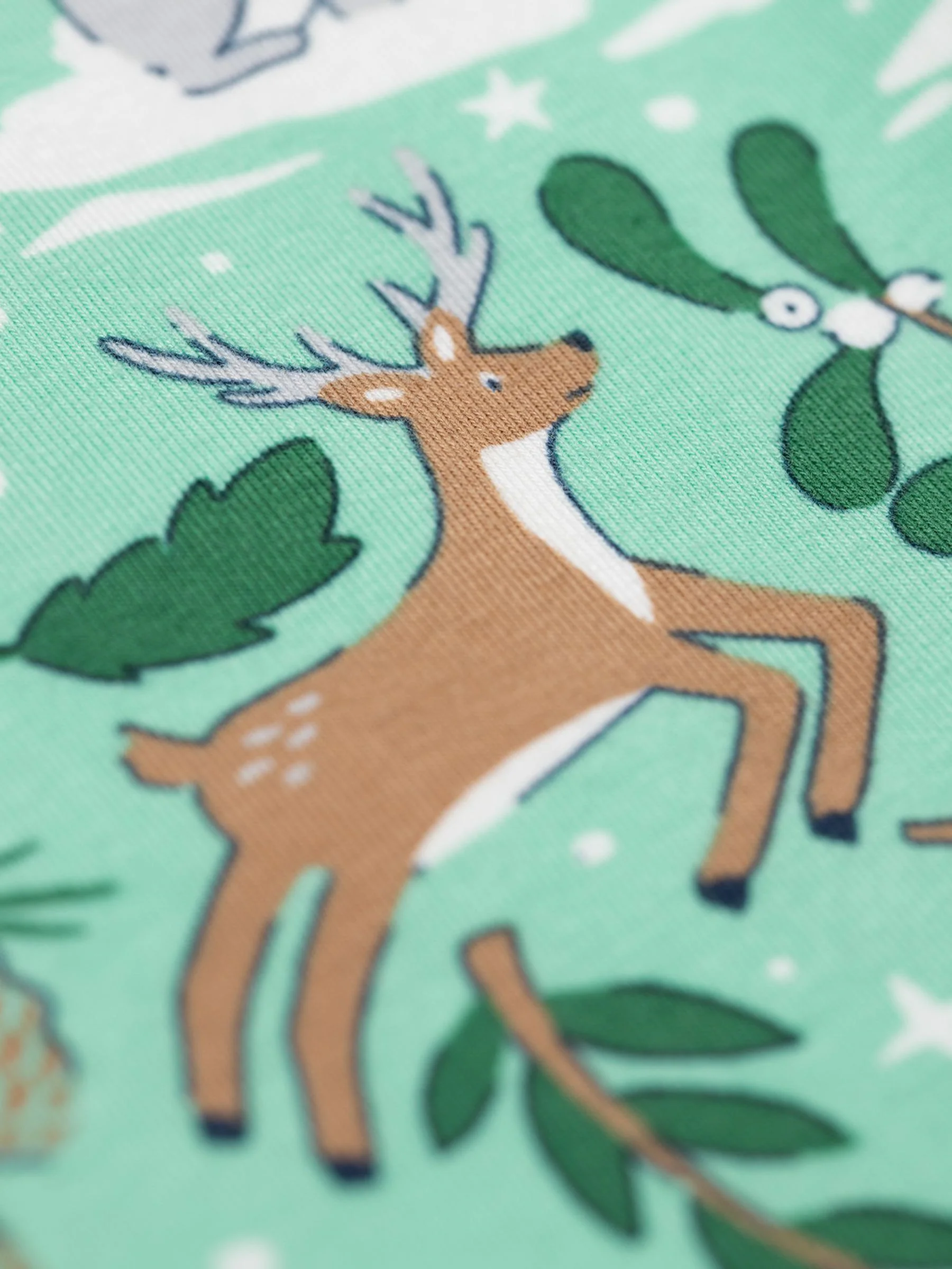 Groen - Frugi legging met kerstprint