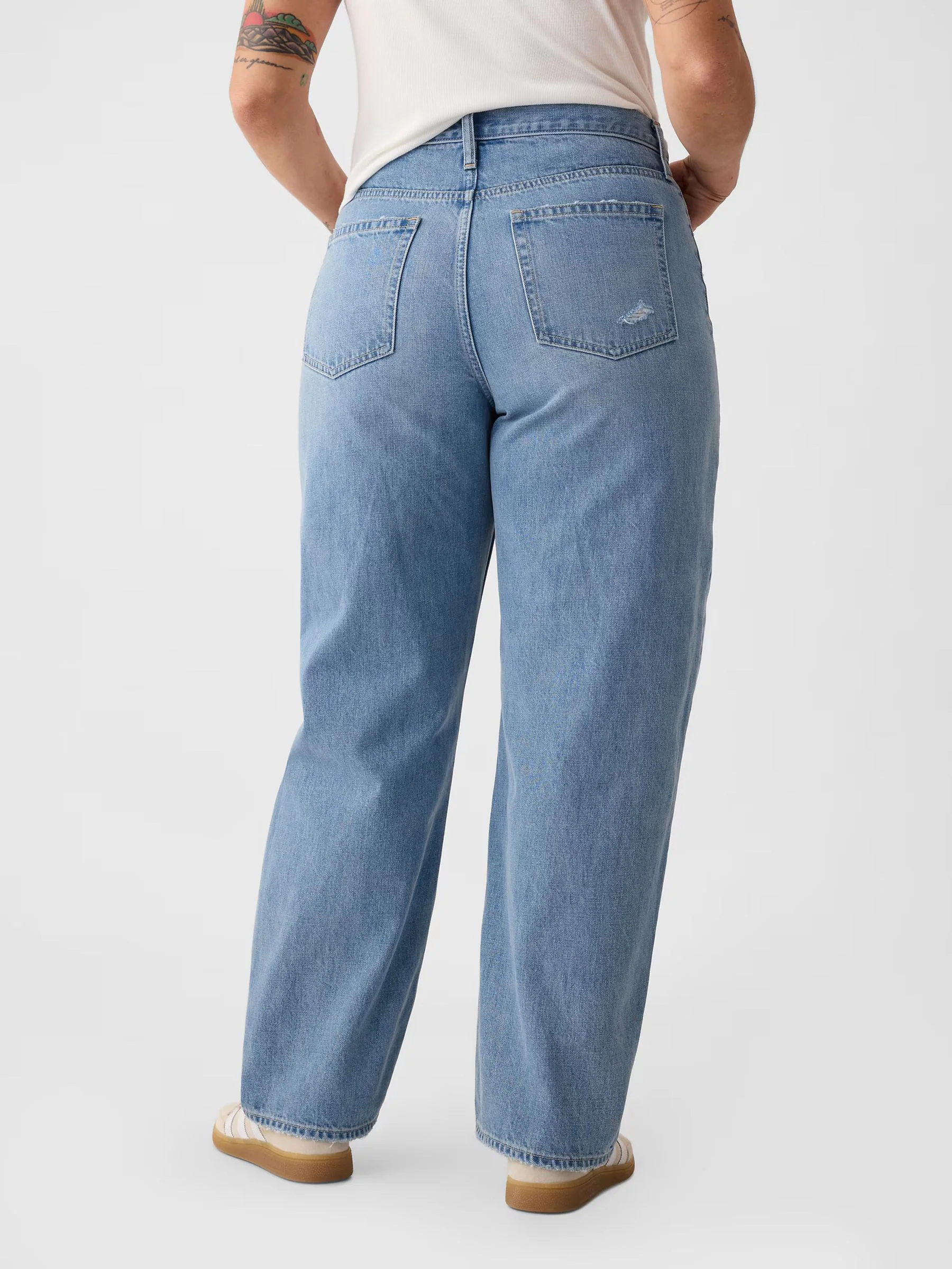 Gap jeans met hoge taille en toelopende pijpen