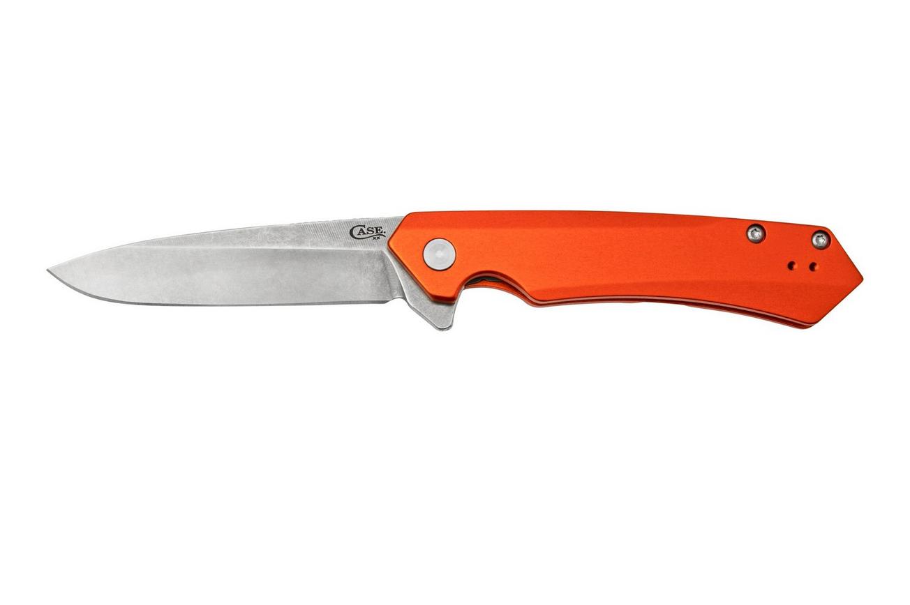 Case The Kinzua, Orange Anodized Aluminum, Spearpoint S35VN, 64696 zakmes