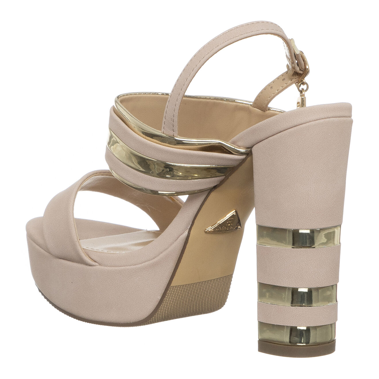 Laura Biagiotti Sandales Eclania rose/doré - Talon 12 cm