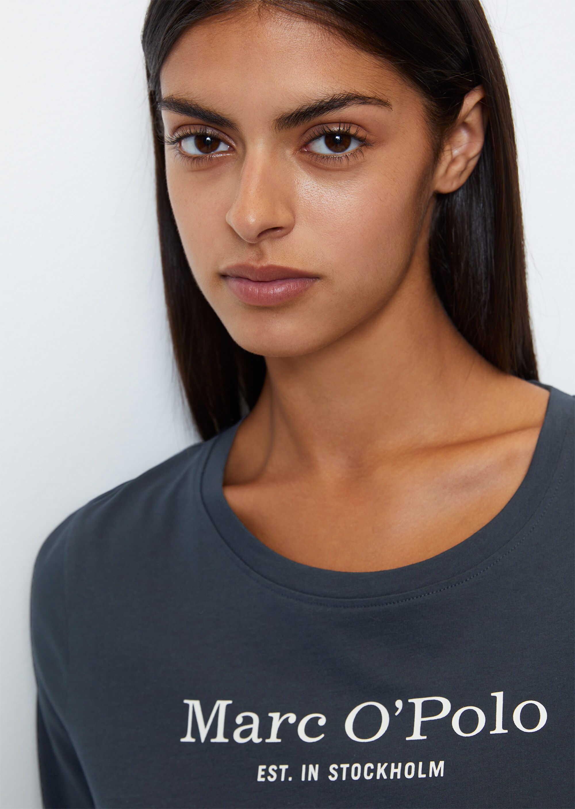 Langarm-Lounge-Shirt aus Bio-Baumwoll-Jersey