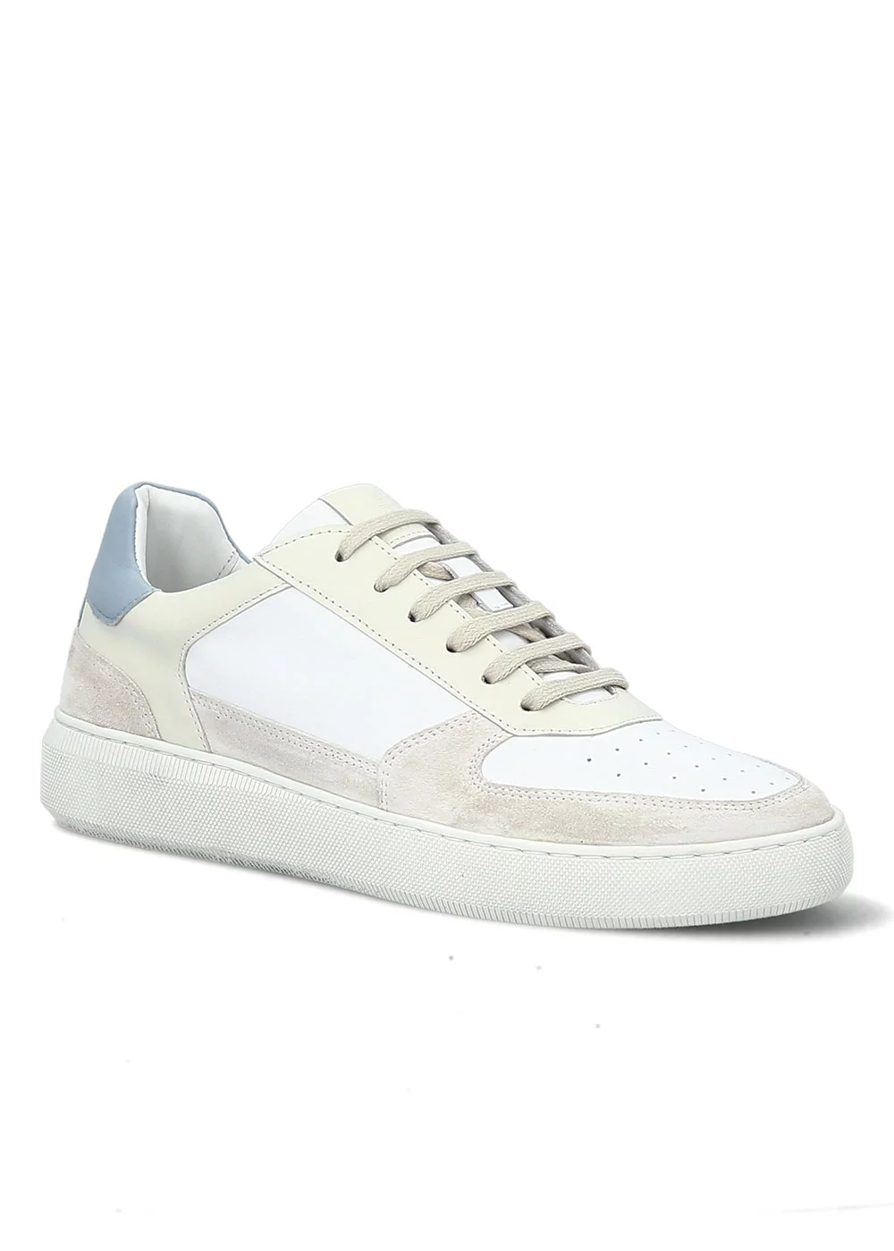 SNEAKER VALERIO CUIR BLANC
