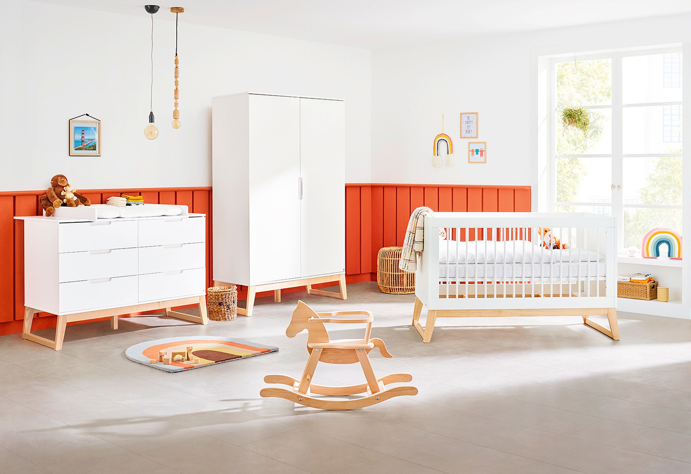 Pinolino Kinderzimmer-Set „Bridge” extrabreit, 3-tlg.