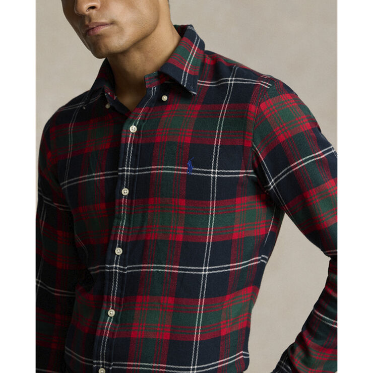 Polo Ralph Lauren BRUSHED FLANNEL-LSL-SPS 6562 navy red multi