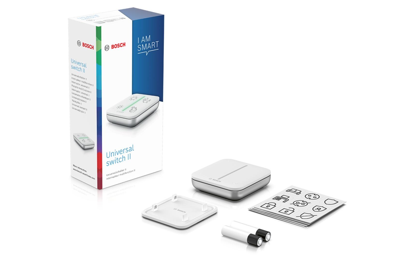 Smart Home Universalschalter II - WeissKomfortable Touchscreen-Fernbedienung