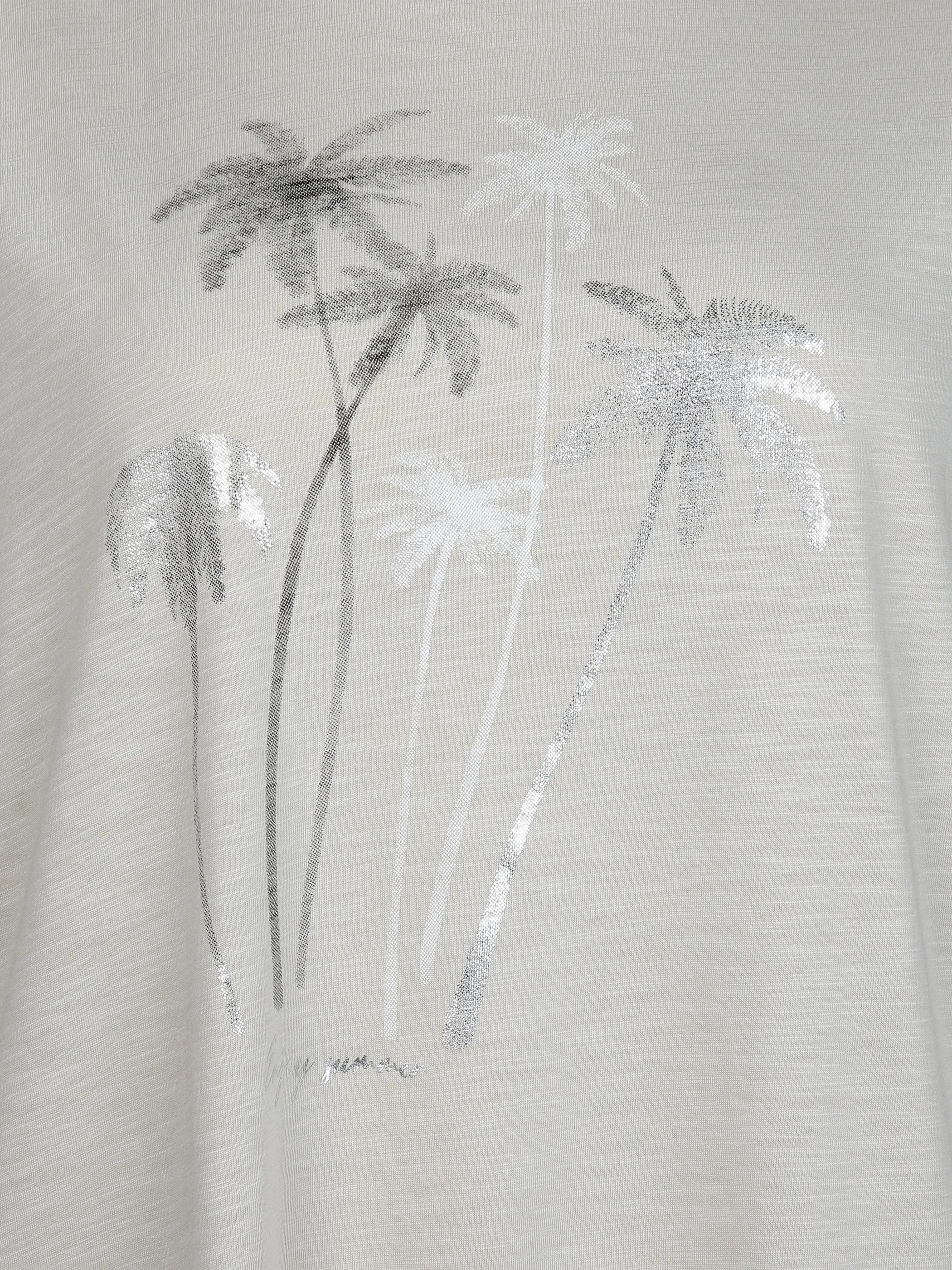 Große Größen T-Shirt mit Glitzerprint