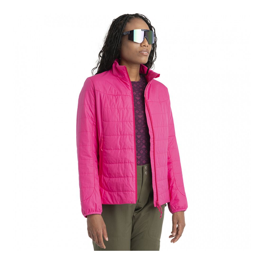 Icebreaker 200 OASIS CREWE FIRST SNOW - Sous-couche Femme nightshade/tempo/aop