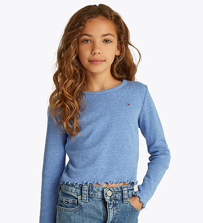 Tommy Hilfiger Bluse - Kurz geschnitten - Blue Zauber