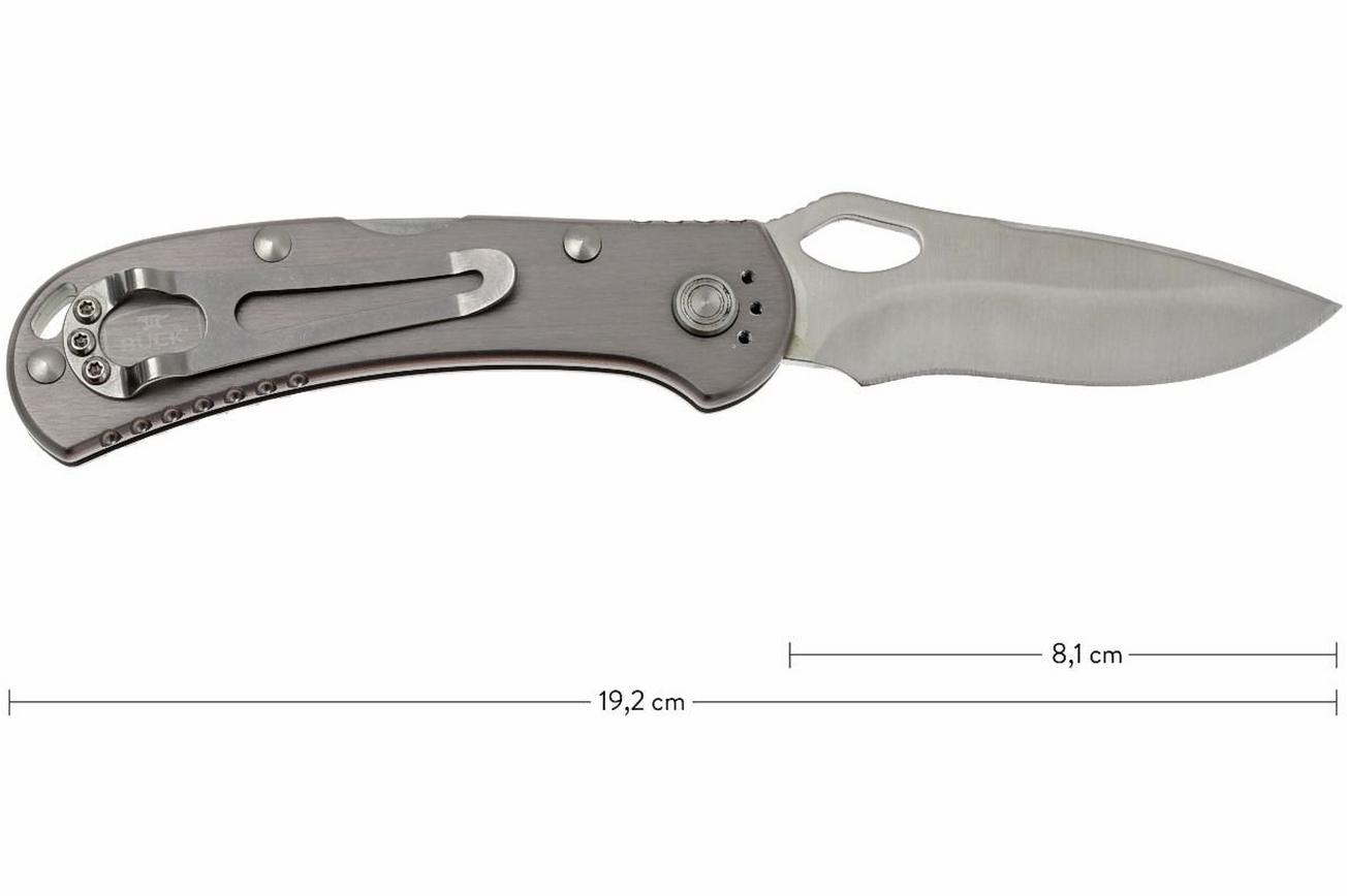 Buck 722 Spitfire 0722GYS1-B plain edge, grijs
