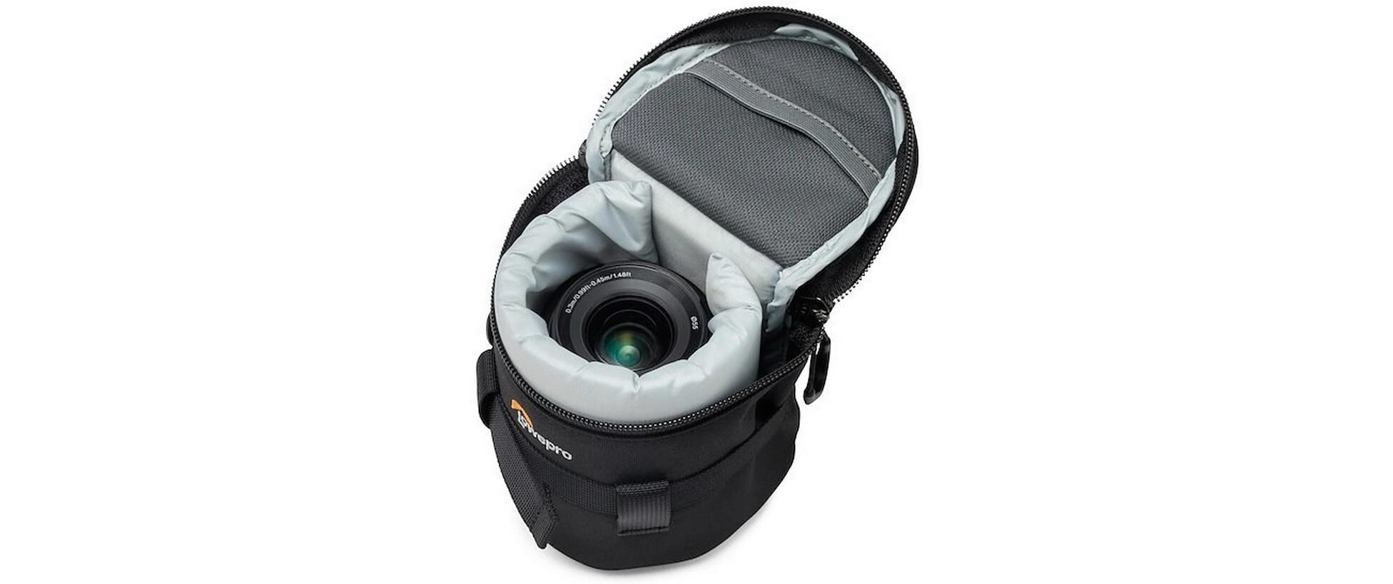 Objektivtasche ProTactic LCS 9 x 13 IIIGepolsterte Tasche mit Zurrgurt für Objektive mit bis zu 9 cm Durchmesser und 13 cm Länge