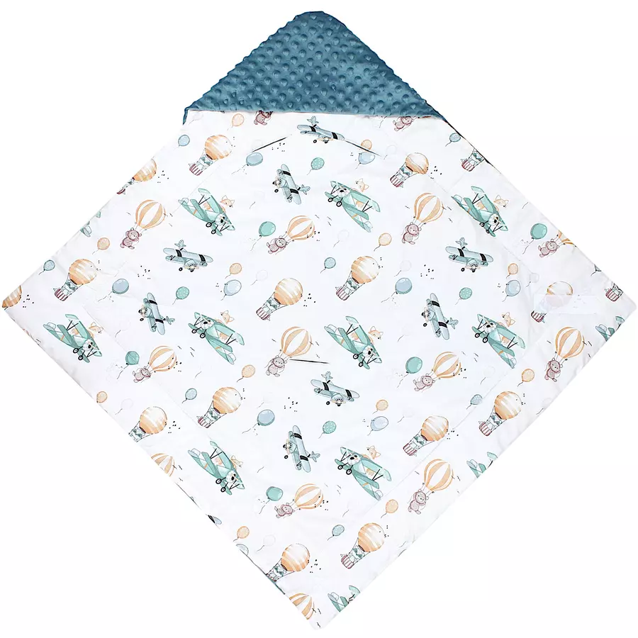 TupTam Baby Winter Einschlagdecke für Babyschale Wattiert grün