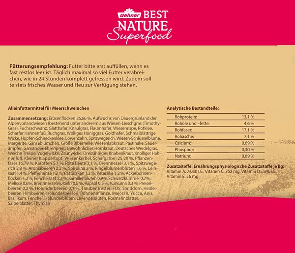 Dehner Best Nature Meerschweinchenfutter