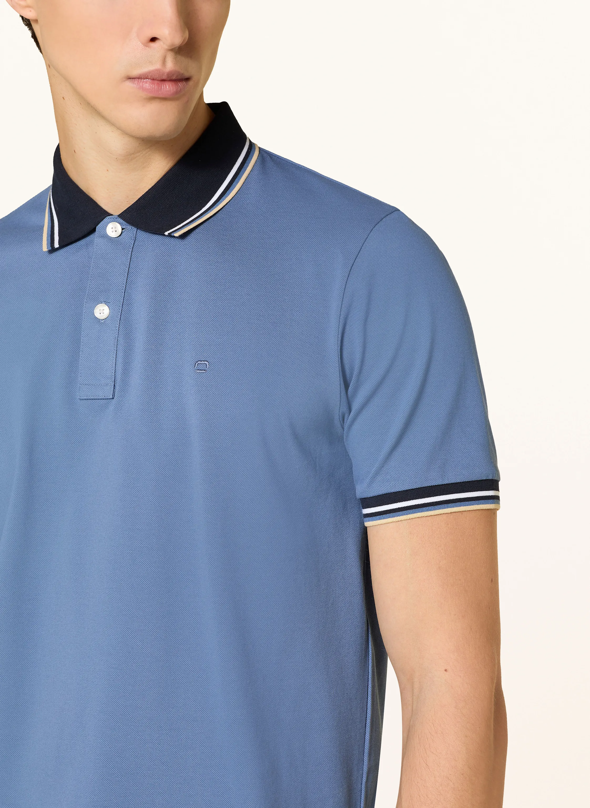 OLYMP Piqué-Poloshirt Casual Fit