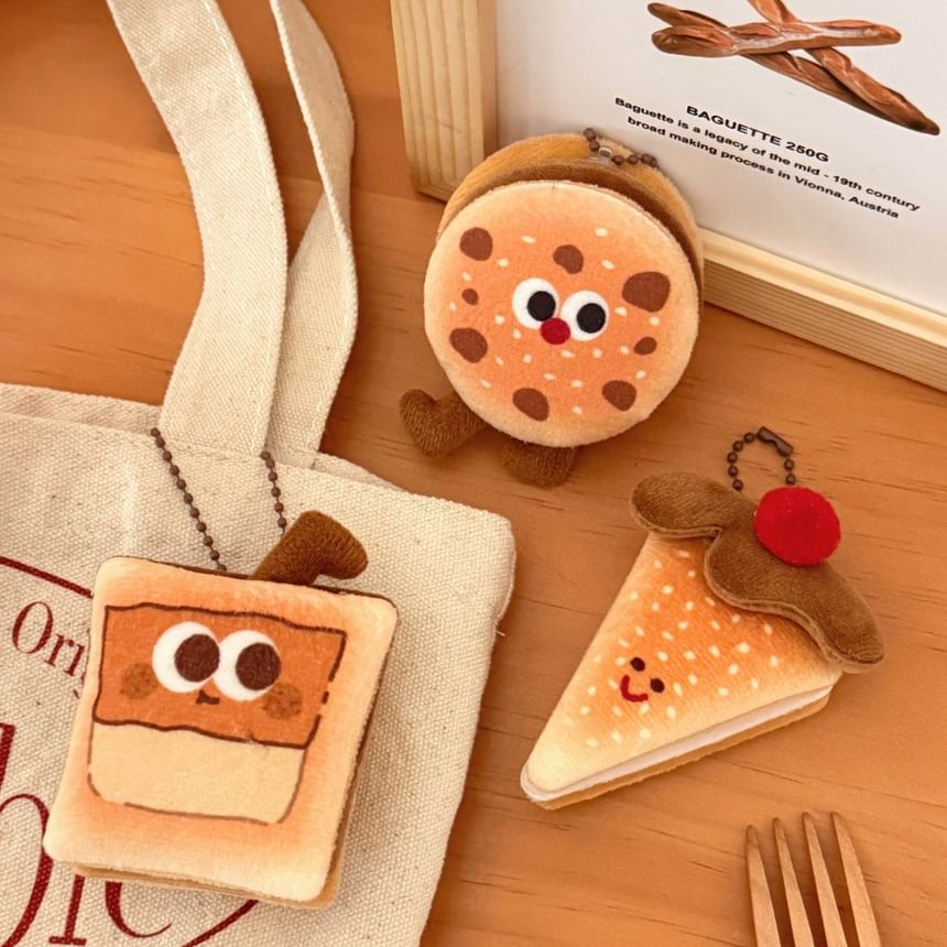 Bohod - Bakkerij Cartoon Pluche Tashanger Sleutelhanger (Verschillende Ontwerpen)
