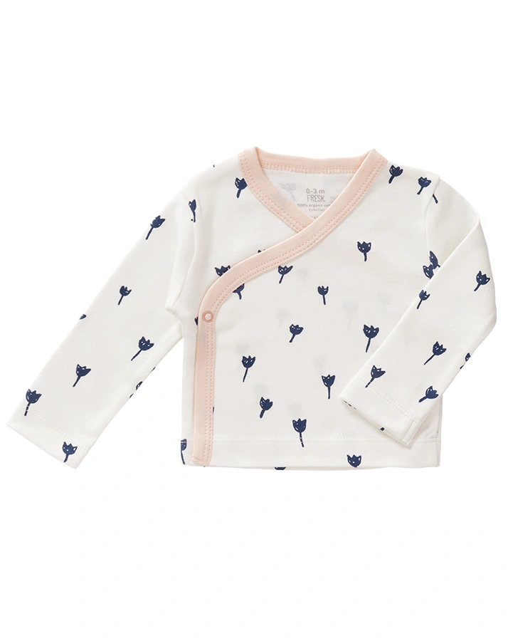 Wickel-Jacke TULIP in weiß/blau