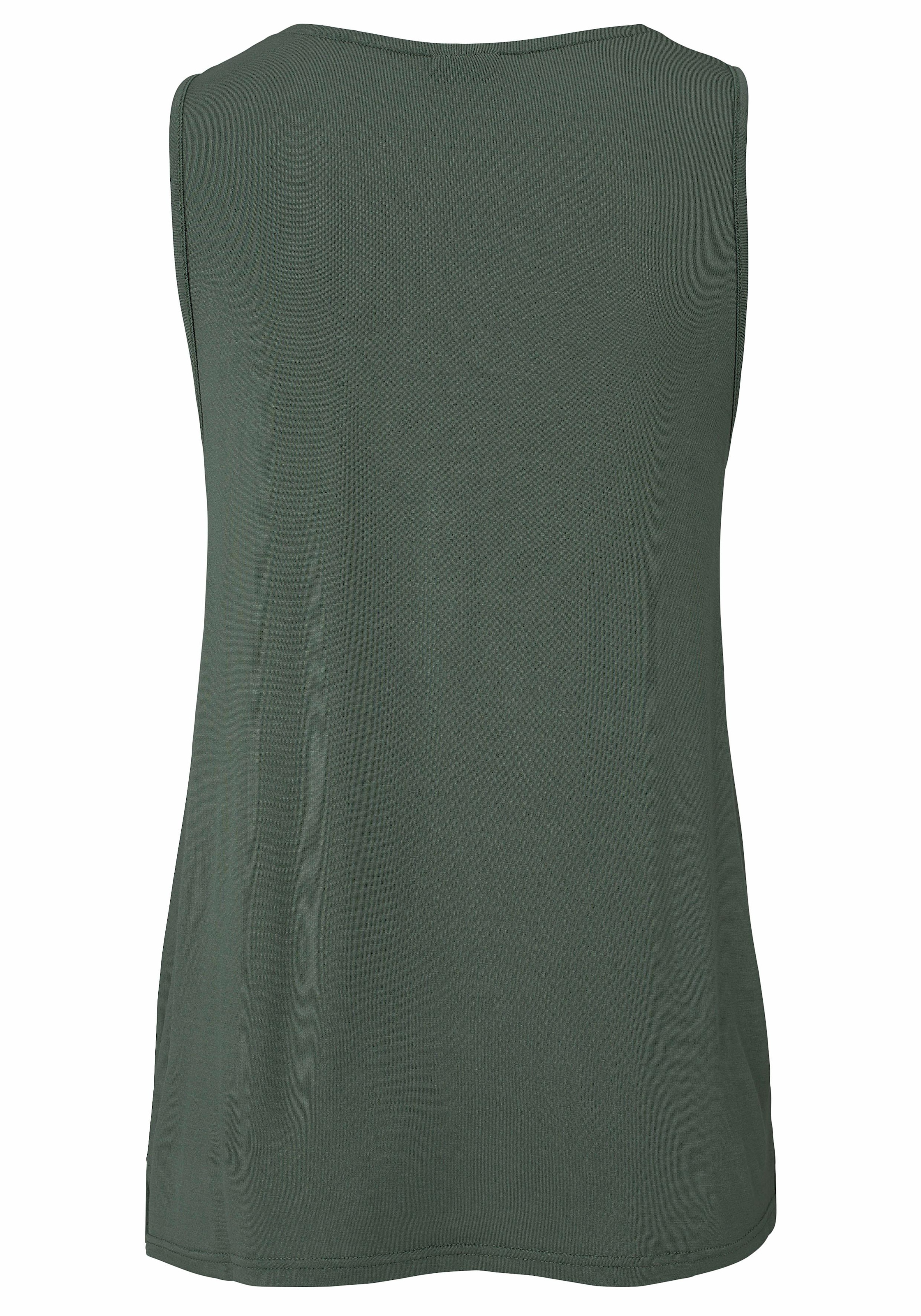 LASCANA Strandtop , mit gedrehten Trägern und Knopfleiste, elastisches Damentop