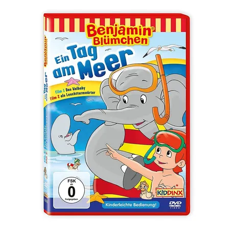 Kiddinx DVD Benjamin Blümchen: Ein Tag am Meer: Das Walbaby/ Der Leuchturmwärter