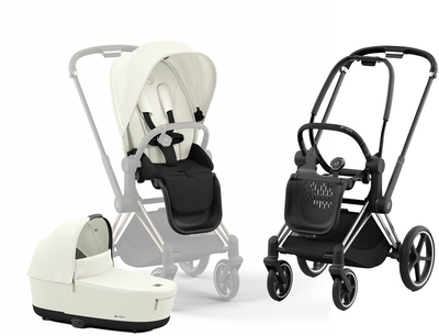 Cybex Priam Duovogn, Off White/Chrome Black