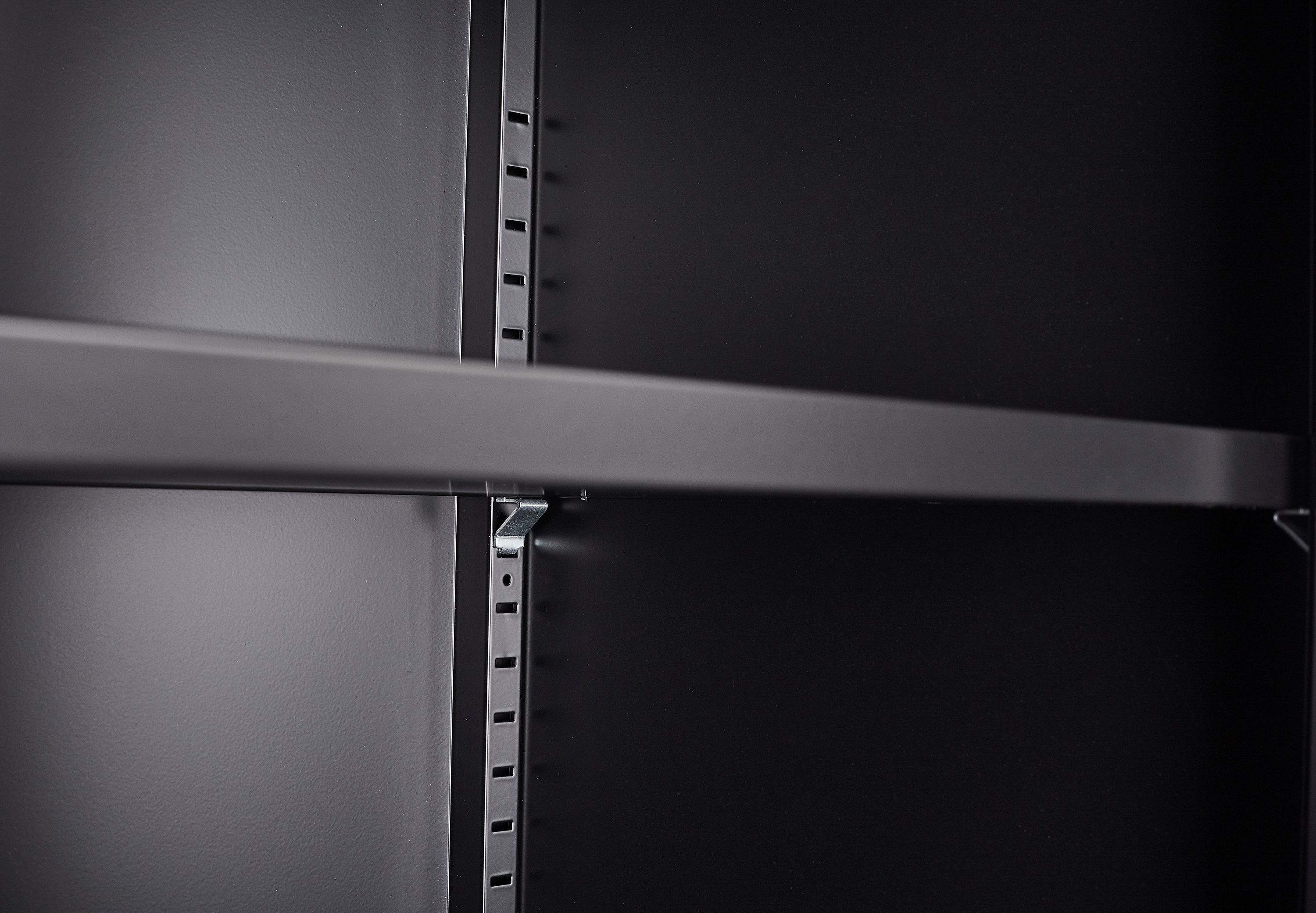 Kommode Metall KLAUS 80 x 101 cm schwarz