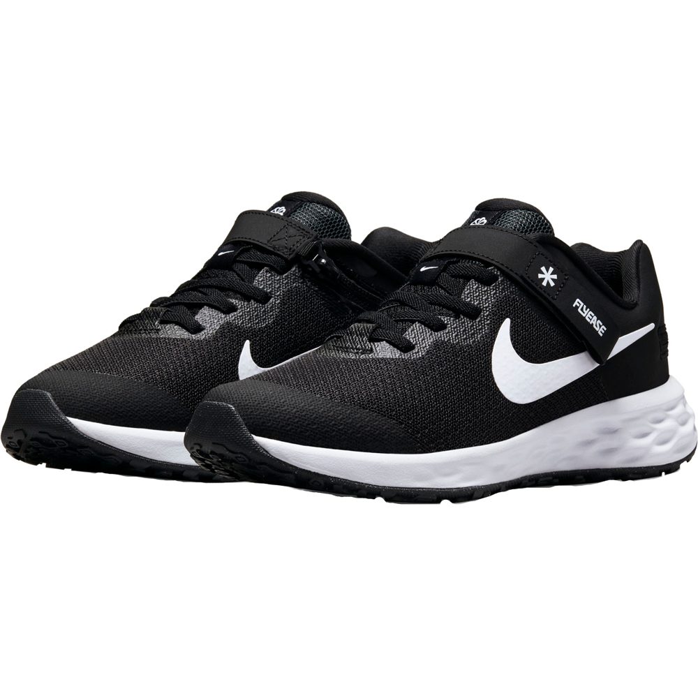 Nike Revolution 6 FlyEase Laufschuhe Kinder black