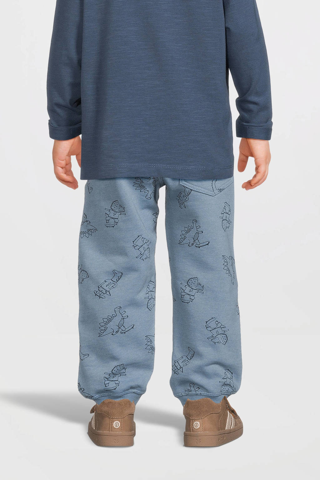 NAME IT joggingbroek NMMVIMO met all over print blauw