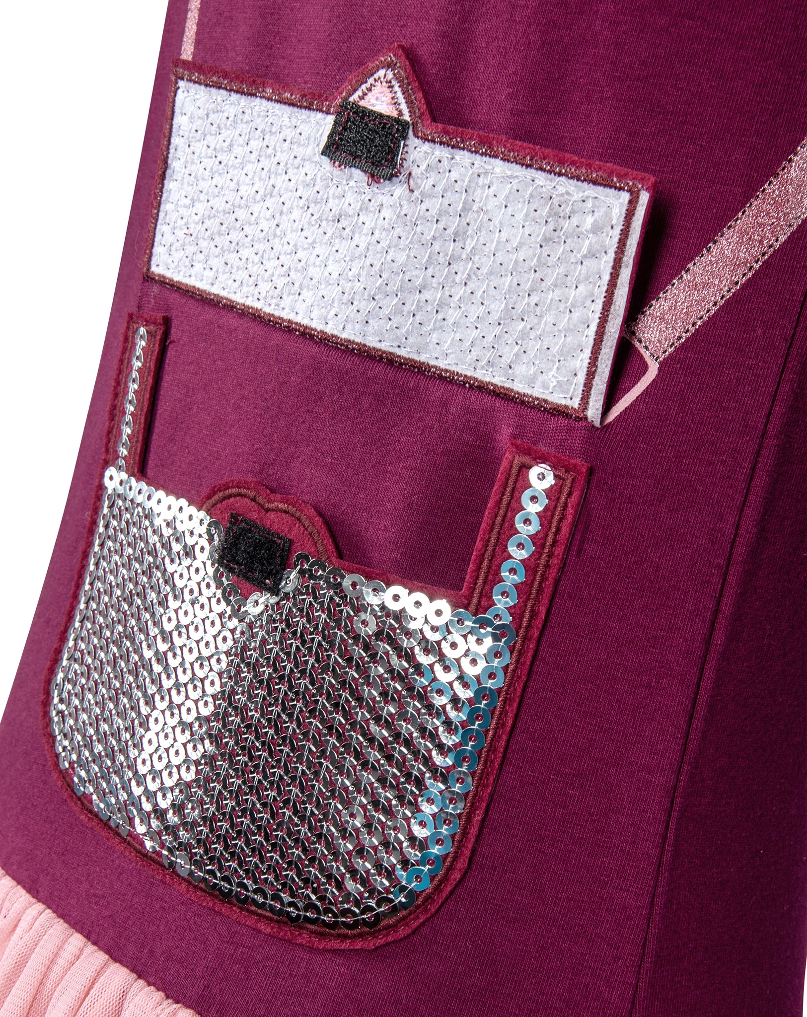 Langarmkleid POCKET in berry
