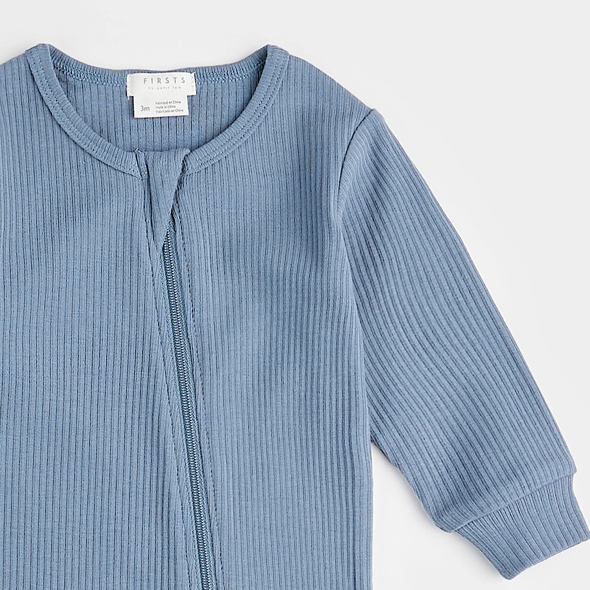 Firsts par Petit Lem Pyjama Côtelé Bleuet 0-12mois