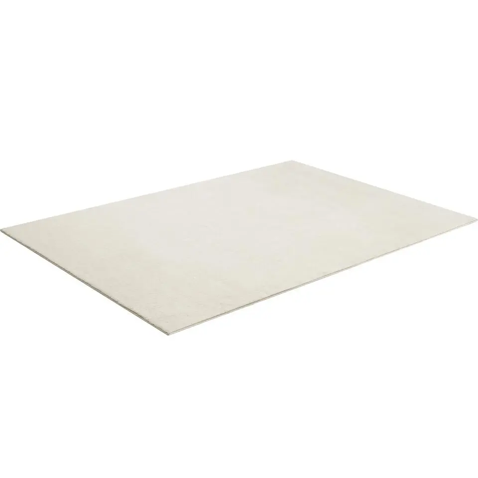 tectake® Kortpolig vloerkleed Soft Zone 160 x 230 cm - Crème