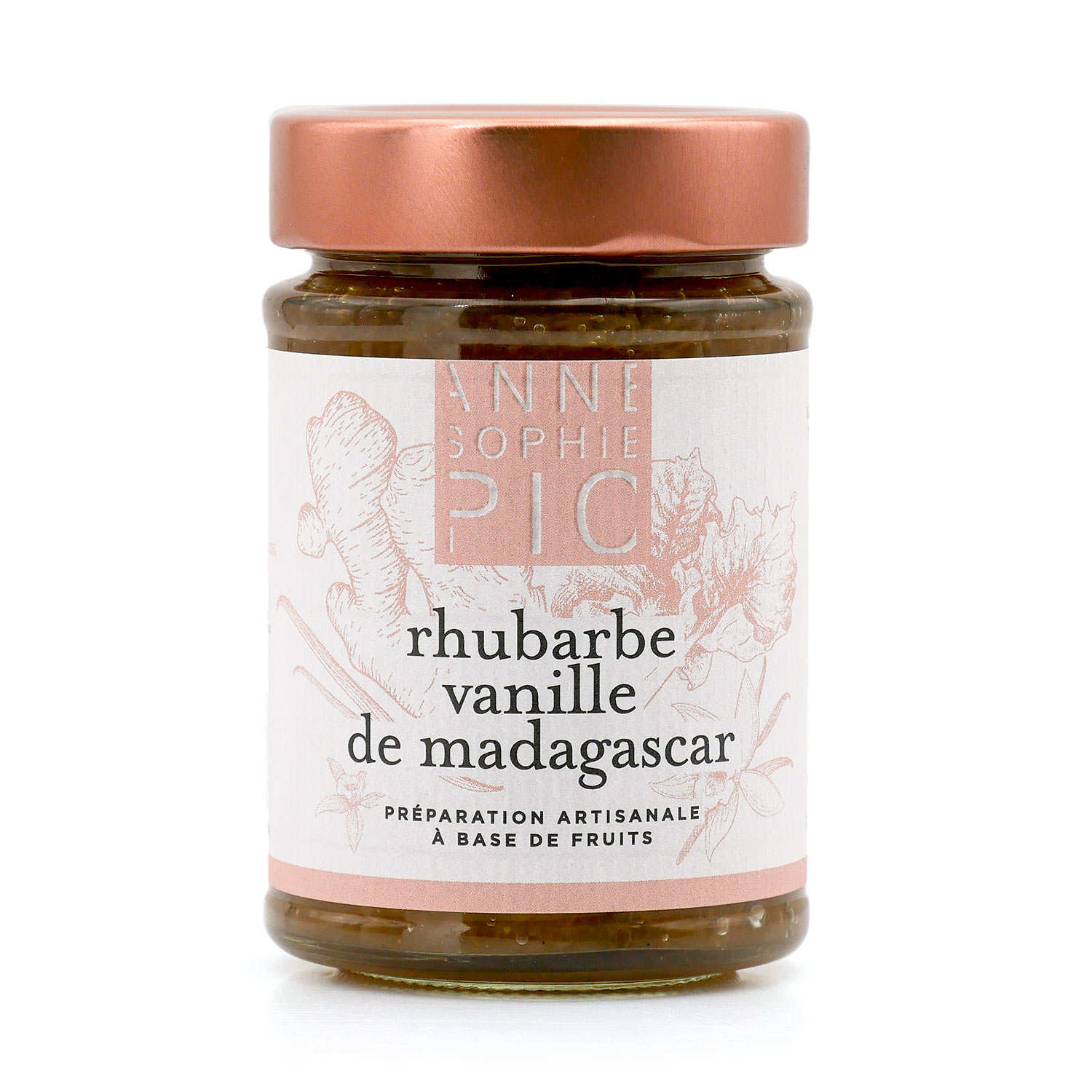 Confiture de rhubarbe vanille de Madagascar