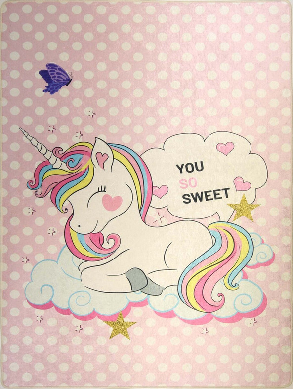 Mani Textile TPS_LIC_SWEET00 - Tapis Enfant LICORNE SWEET