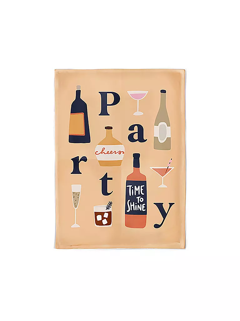 CHIC.MIC Geschirrtuch Organic Kitchen Towel 50x70cm Party orange