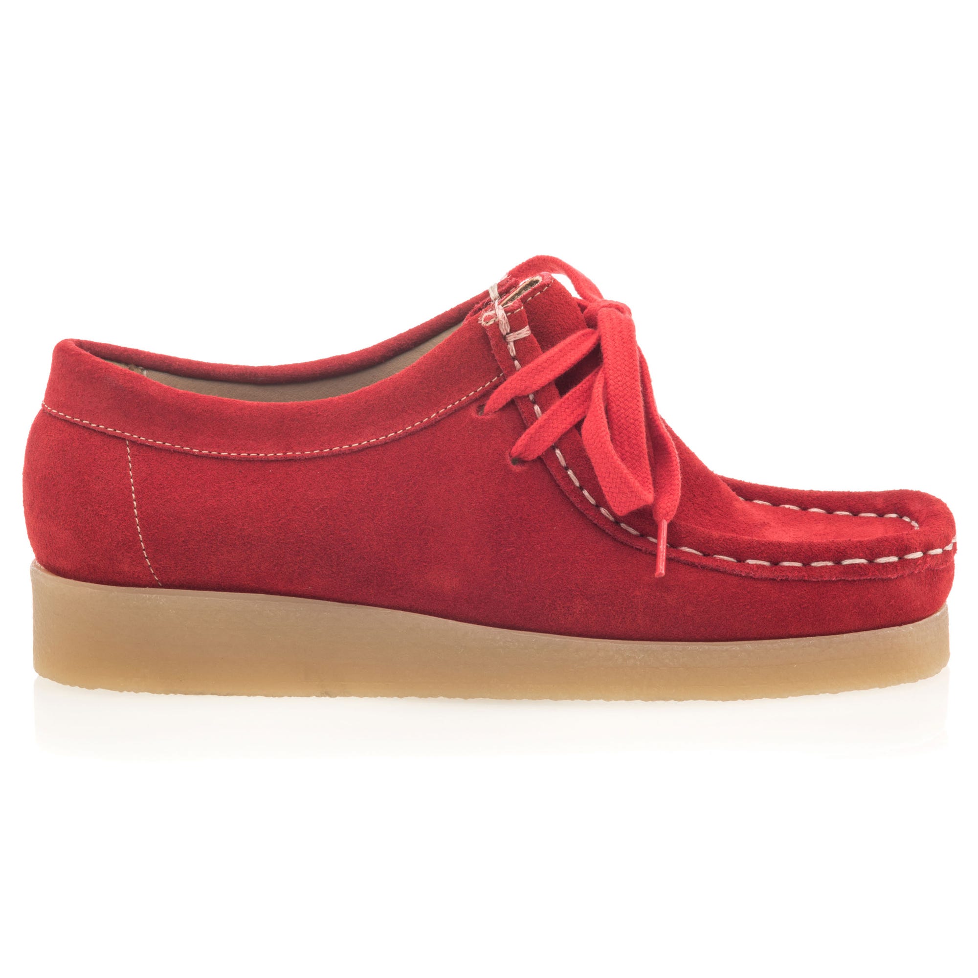 Derbies Femme en cuir rouge