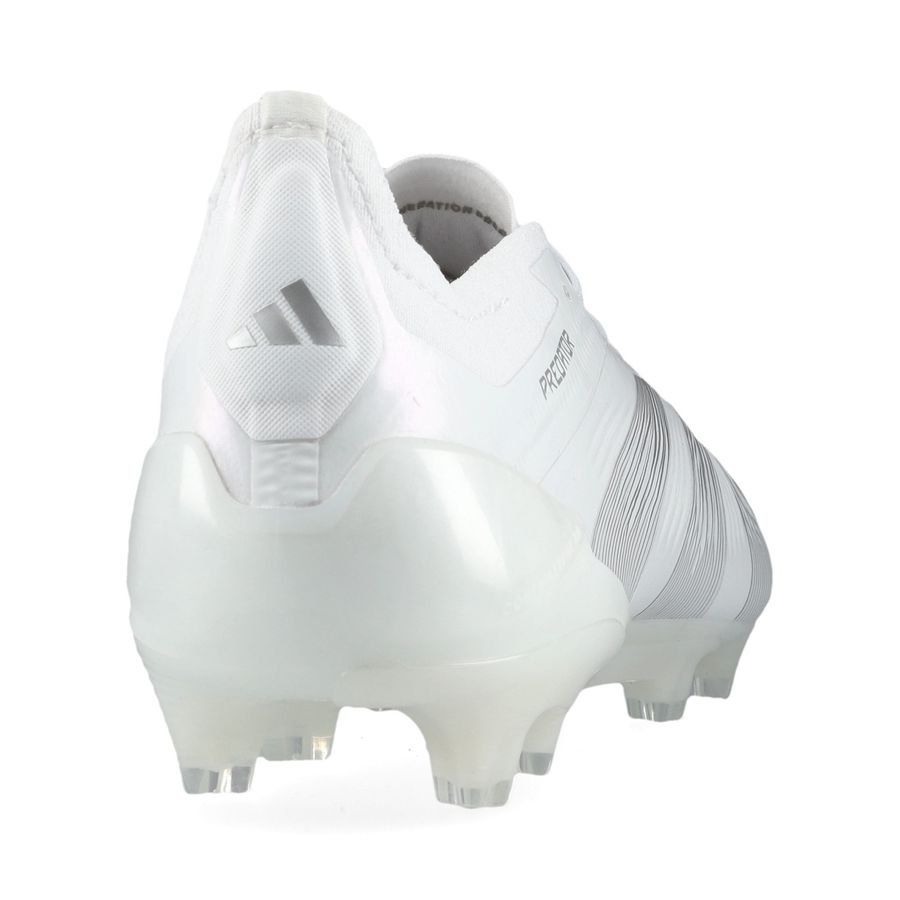 adidas Predator Elite FG Pearlized - Blanc/Argenté