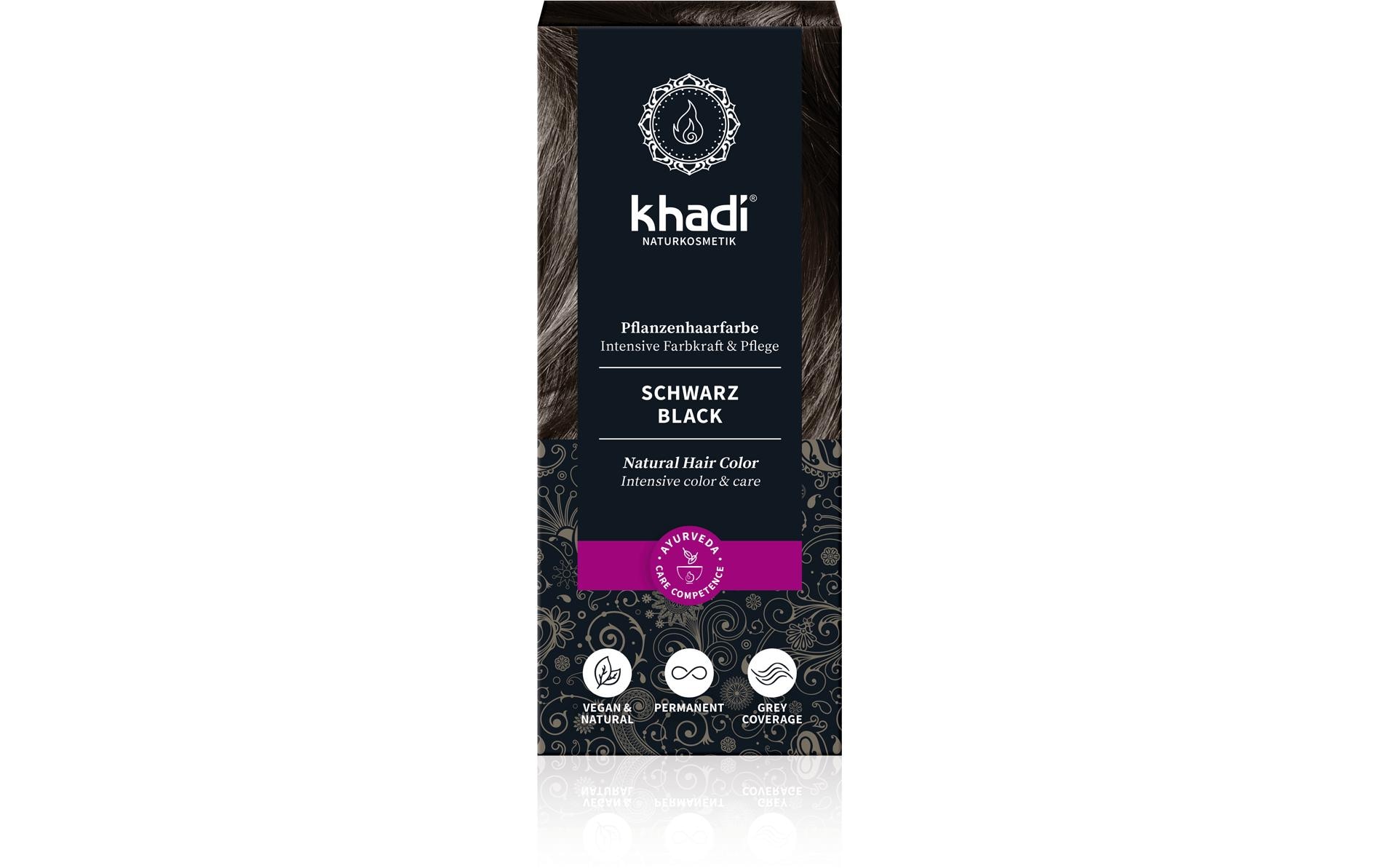 Haarcoloration  Pflanzenhaarfarbe Schwarz 100 gIntensive Pflanzenfarbe Schwarz