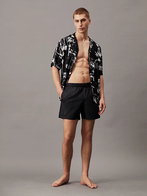 Camisa de praia estampada - Monograma CK